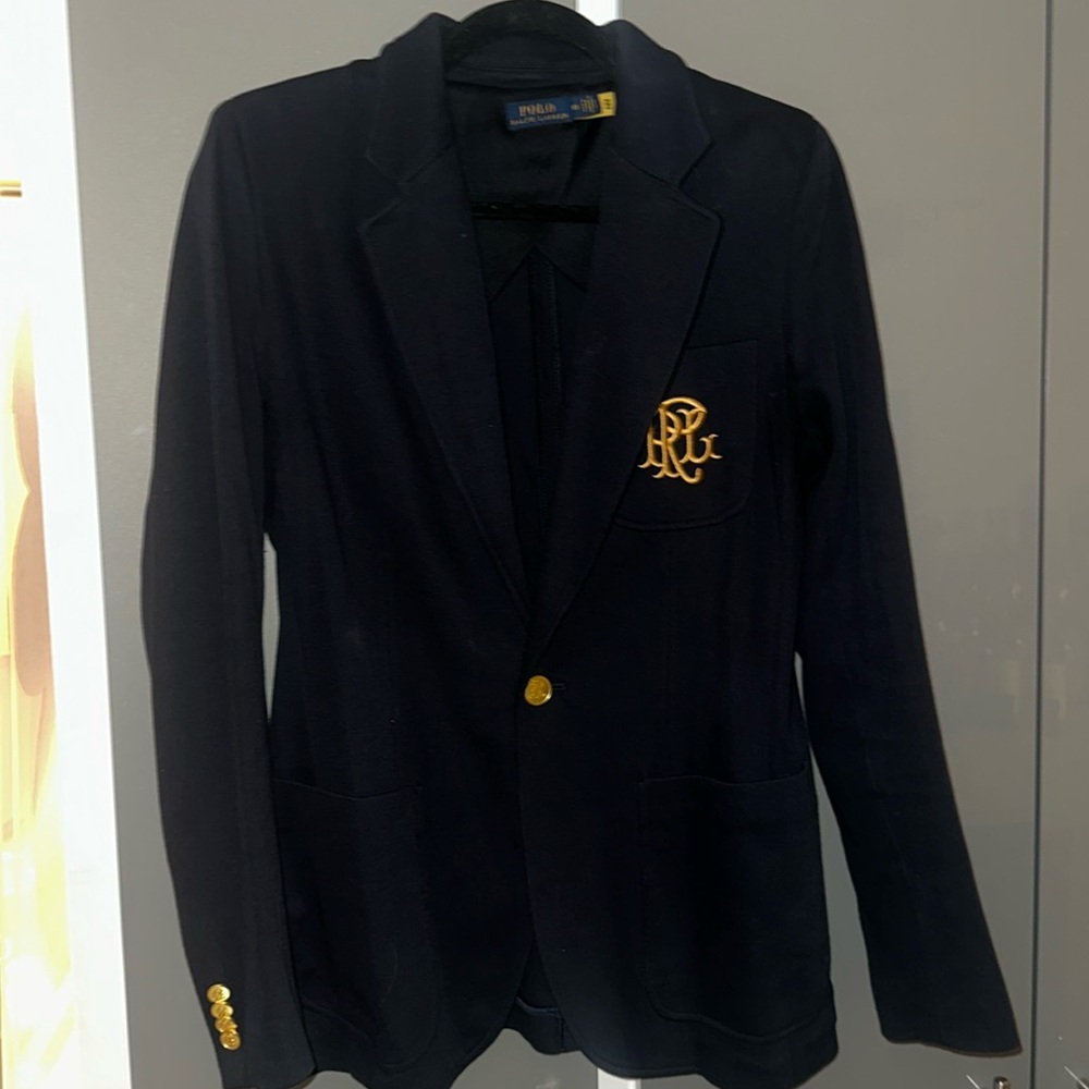 Polo ralph lauren knit logo blazer